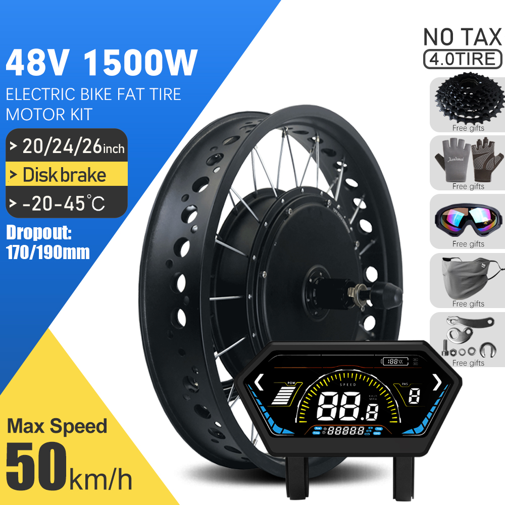 Ebike Conversion Kit 72V 3000W - Electric Fat Bike Kit 48V 1500W