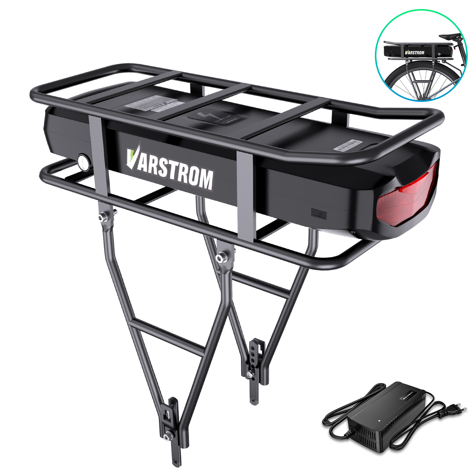 Electric Bike Rack Battery 52V - Ebike Battery 48V 20Ah Hailong ulasan dan harga