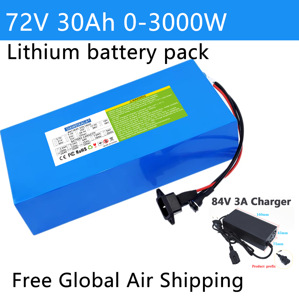 72V 12Ah-30Ah 18650 Battery pa - Electric Bicycle Battery 72V 30Ah ulasan dan harga