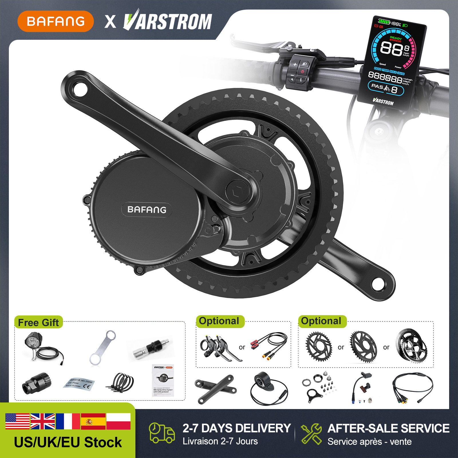 [US Stock] BAFANG 48V 500W 750 - Bafang Bbs02B 48V 750W Mid Drive Kit ulasan dan harga